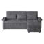 3 Seater Chenille Sofa Bed-23751046