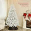 Arbre de Noël artificiel de 6 pi de hauteur, arbre de Noël non éclairé avec 1000 pointes de branches, ouverture automatique, base en acier, décoration des Fêtes pour le bureau personnel-118034235-118034233