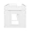 Lit mezzanine simple avec armoire et tablette-910022901