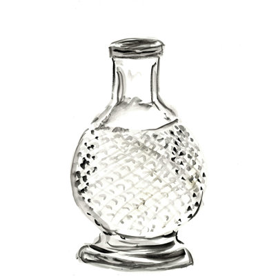 Vase 5 - peinture sur toile tendue