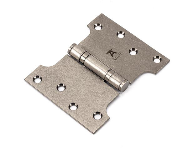 10.2cm H x 108cm W Butt Bearing Pair Door Hinges, Pewter Patina