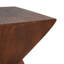 Table d'appoint contemporaine brun foncé, 12,5 po x 18 po, finition résistante aux égratignures, ajout de bureau P, P, accent de patio lisse