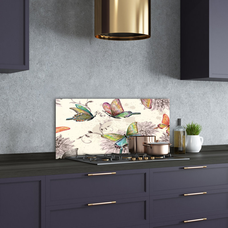50cm W x 100cm L Glass Peel and Stick Panel