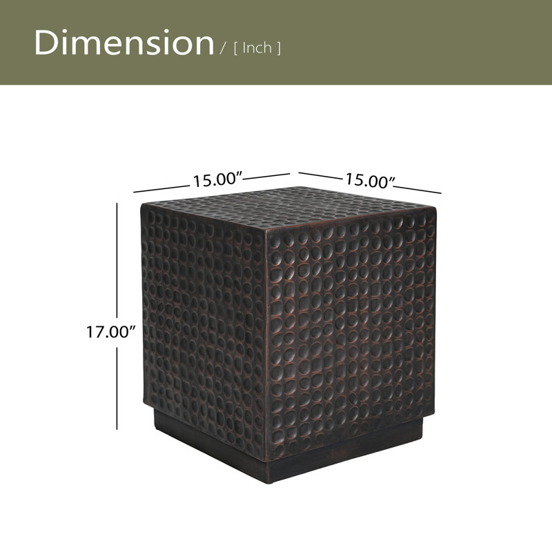 CUBE SIDE TABLE, Noir