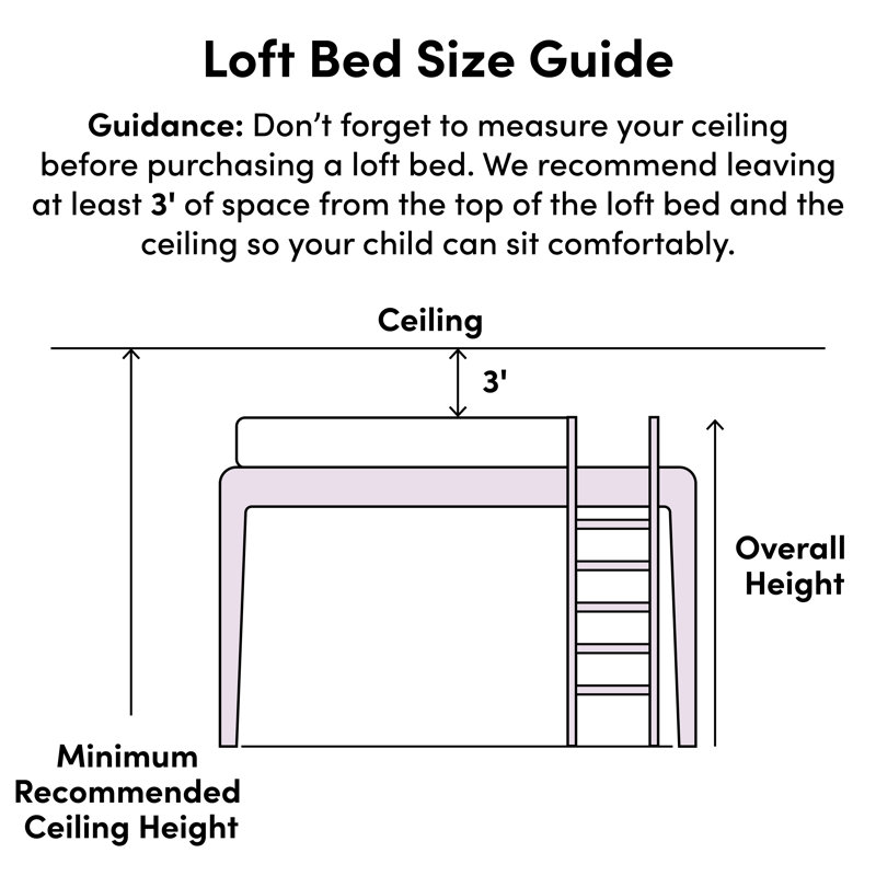 Schlenker Full Solid Wood Platform Loft Bed by Zoomie Kids