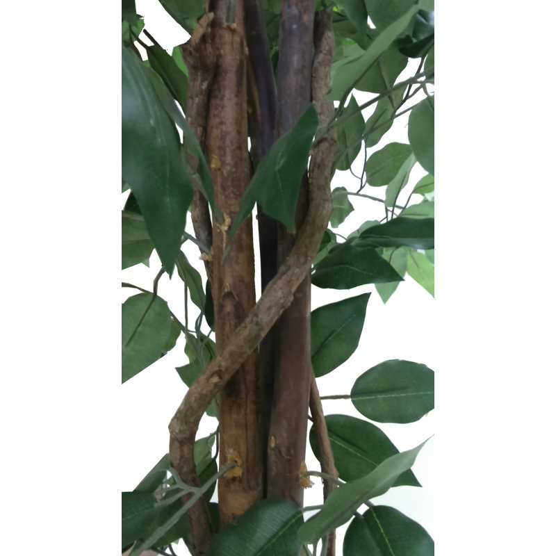 Arbre ficus de plancher artificiel en pot