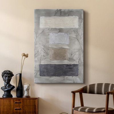 Metallic Monoliths I -Custom Wrapped Gallery Cavas