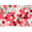 Tapis rose / gris en cuir de vache à tissage plat Angulo-2129774692