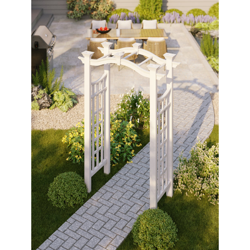 White Vinyl Arbor