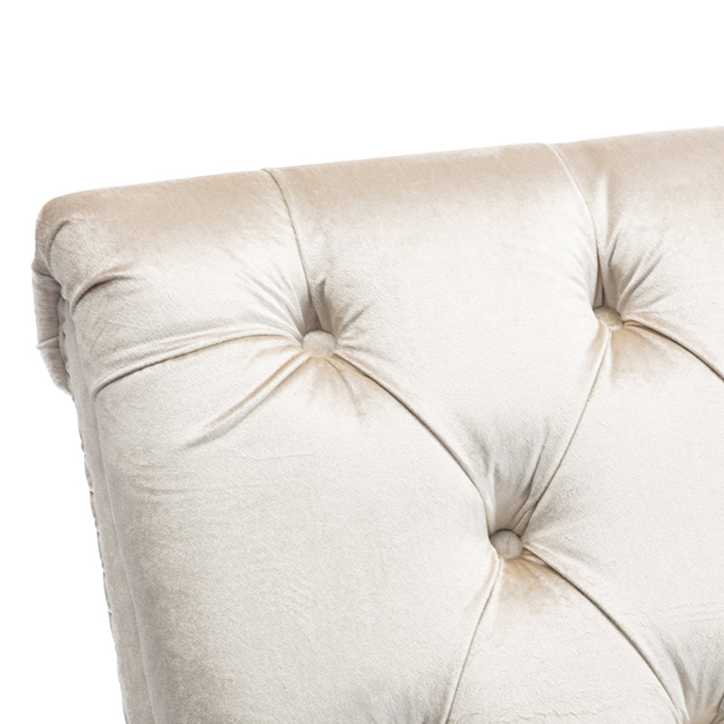 Méridienne Jenille, Velours beige