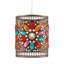 17cm Amber Drum Pendant Shade