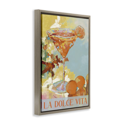 Cadre flottant cocktail La Dolce Vita, conception par Jane Slivka