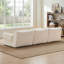 Canapé d'angle modulaire Cloud sans os, canapé en chenille, assise profonde et dossier offrant un bon soutien, base antidérapante, aucun assemblage requis-1832516046-1830955891