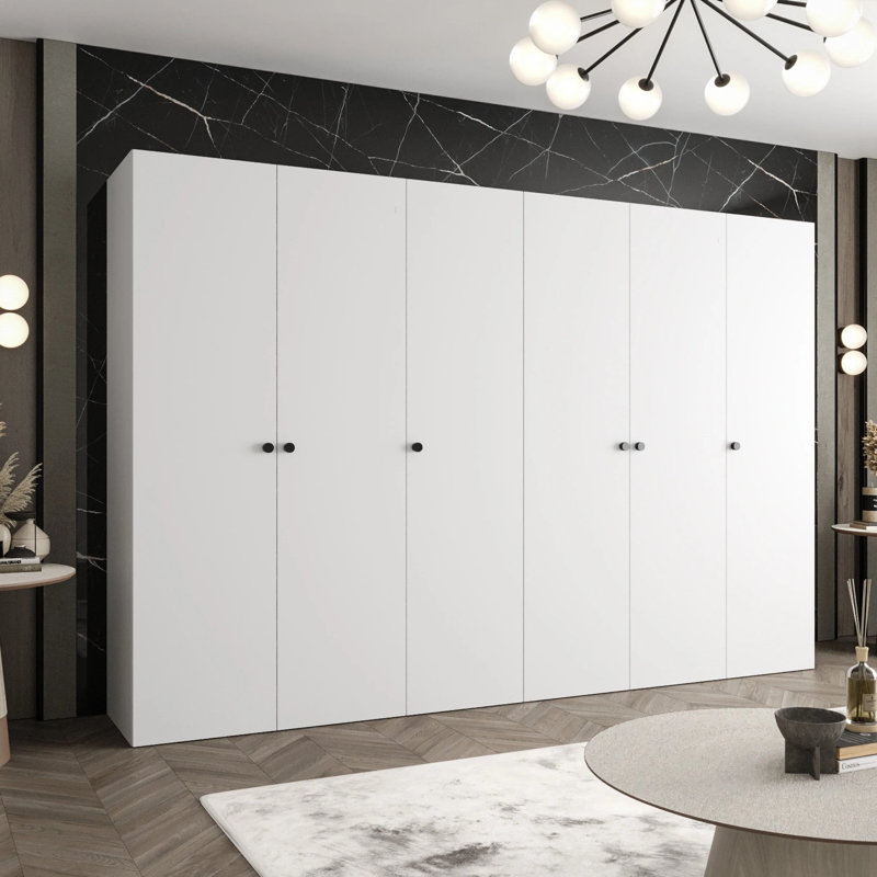 Manufactured Wood Wardrobe, White