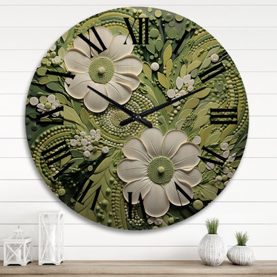 Horloge murale en bois massif Yussra
