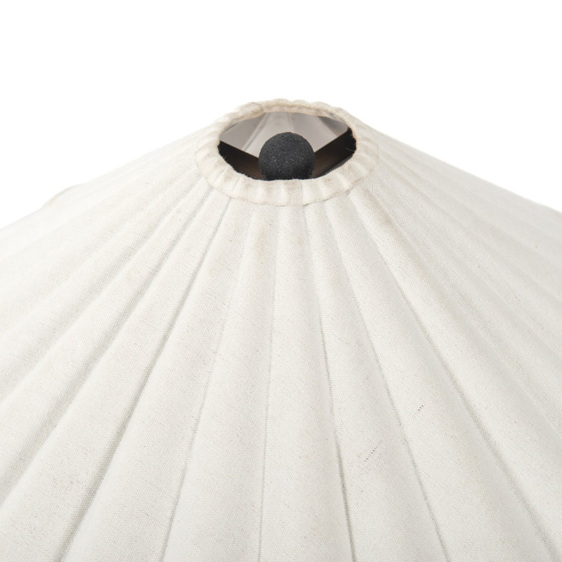 Fiorella Table Lamp-Espresso Canvas, Cream Canvas