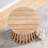 Outdoor Acacia Wood Patio Side Table-1134802728