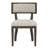 Marie Brown Upholstered Split-Back Dining Chairs with Curved Wood Frame-113397433