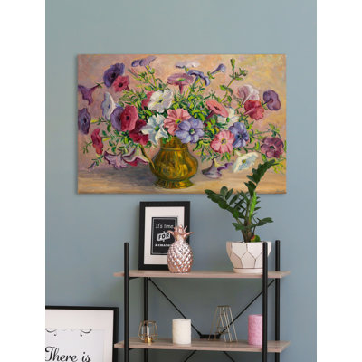 Flowers In A Vase by Marmont Hill - Wrapped Canvas Painting