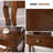 Chestnut Rectangular Solid Wood with 1 drawers desk