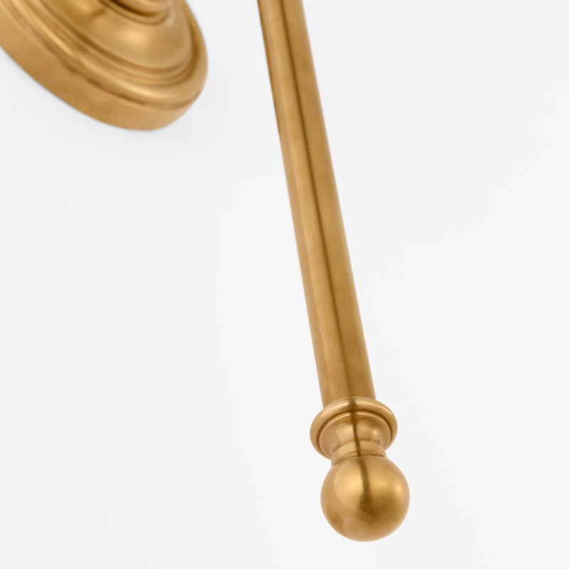 Classic 1 - Light Candle Wall Light, Antique Burnished Brass