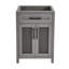 Meuble-lavabo gris Calice