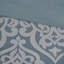 Ensemble d'édredon 8 pièces jacquard turquoise / argent grand-133591494-133591496