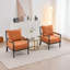Accent Chair With Turned Wood And Solid Frame-2046583559
