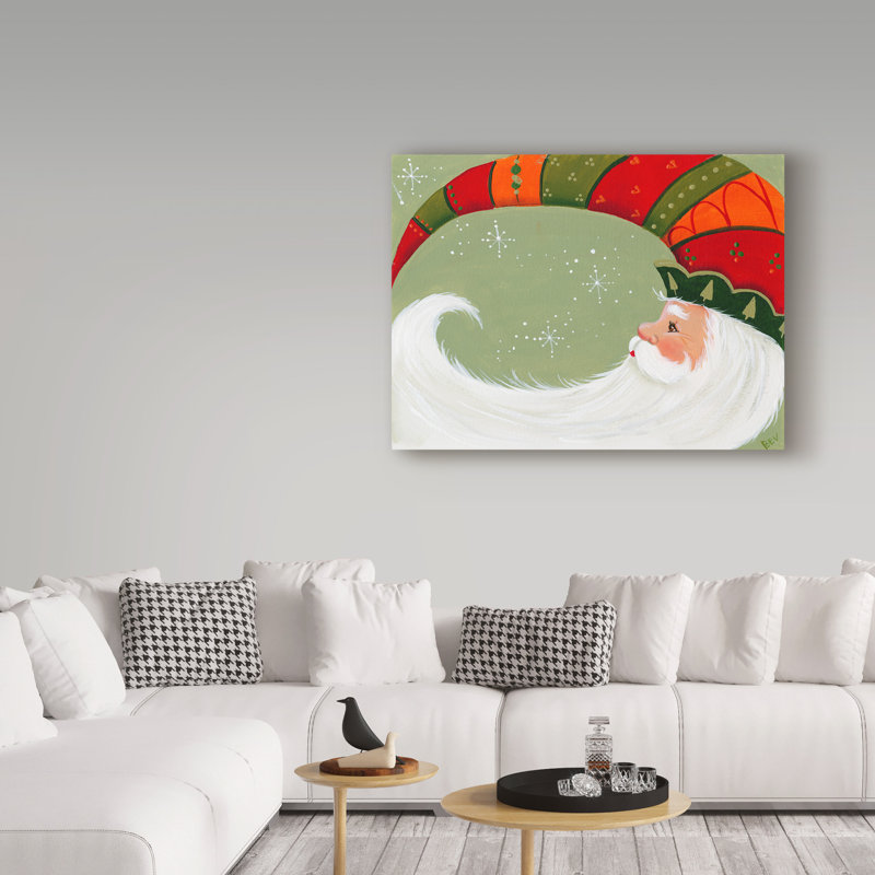 «Santa in Elfs Hat», art sur toile, H 24 po x l 32 po x P 2 po
