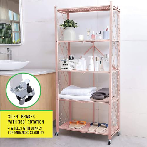 Jaquavien 27.9 " W Shelving Unit, Pink