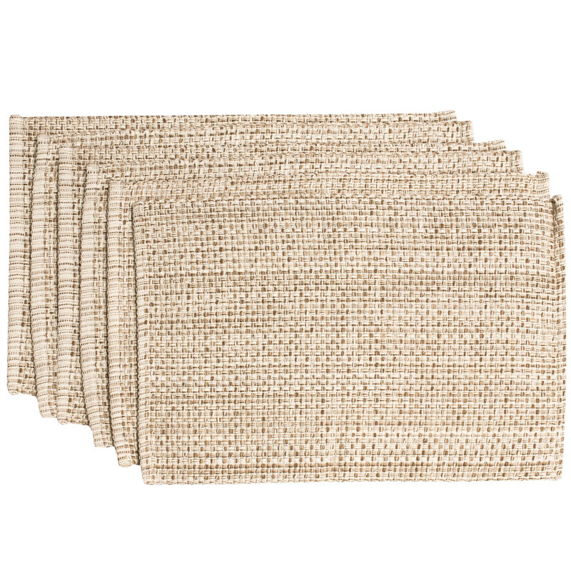 Ensemble de napperons 100% coton pour salle à manger