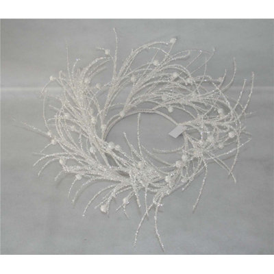 Couronne de pvc/fer 22 po moelleux ball