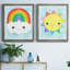 Cadre photo, ensemble de peintures sur toile