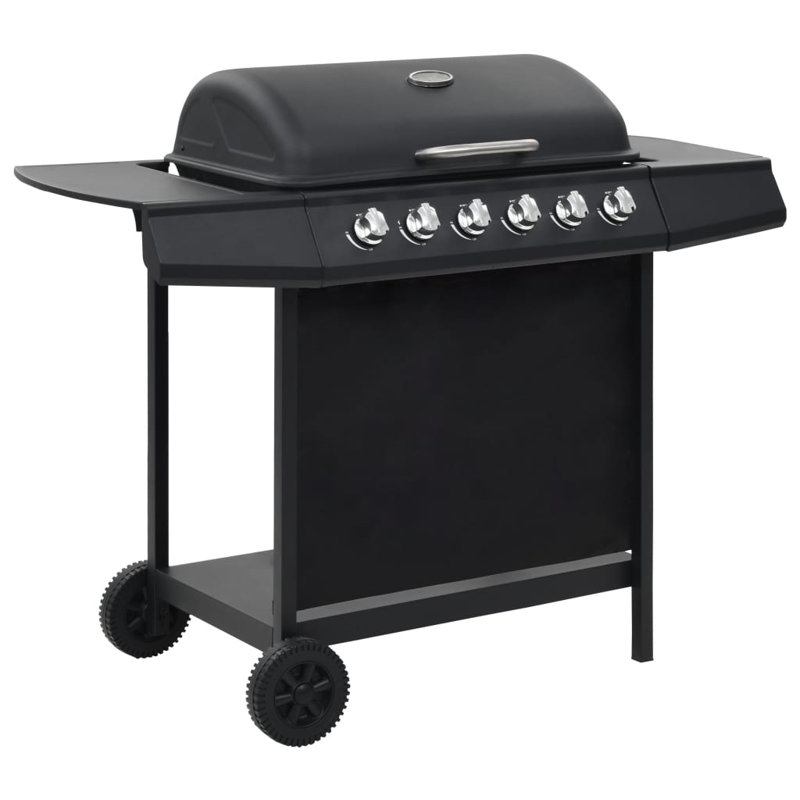 Symple Stuff 6 - Burner Portable Liquid Propane Gas Grill