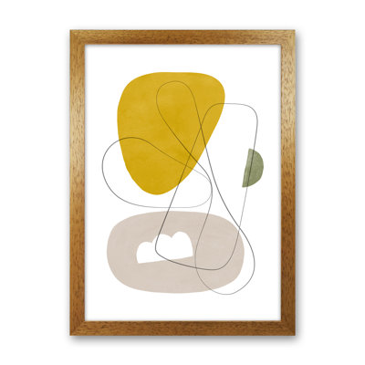Abstraction With Grey Lines I - Print