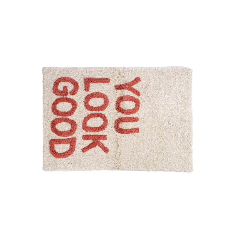Cotton Blend Non-Slip Bath Rug