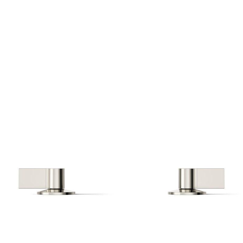 Components Bathroom Sink Handles With Lever Design, Polished Nickel