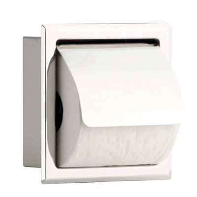 Porte-papier hygiénique encastré en acier inoxydable