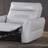 Taupe Contemporary Power Recliner - Flare Welt Trim Arms, Single Power-539599450