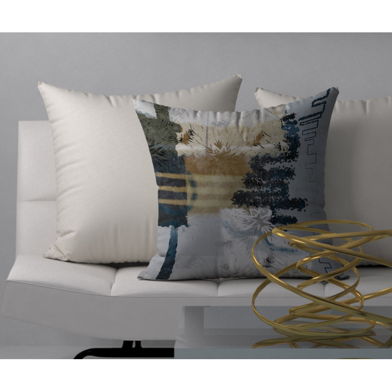 Petite housse de coussin carrée rêvée/insert, H 20 po x l 20 po