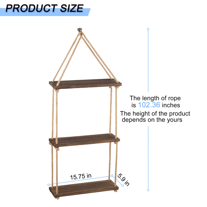 Laudalino 3 Piece Floating Shelf