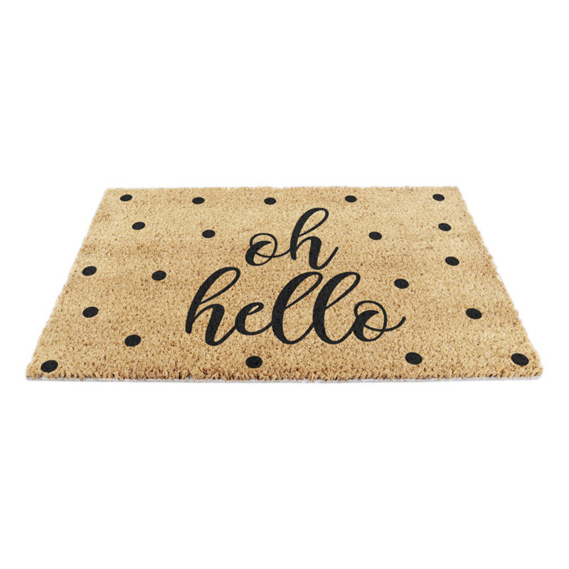 Rothwell Non-Slip Outdoor Doormat, Yellow/Black