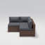 Ensemble de conversation modulaire avec coussins 4 pièces Bryonny-97808084