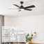 52 Inch 5 Blades DC Motor Smart Ceiling Fan with Remote and Light Kit.-197012155-197012152