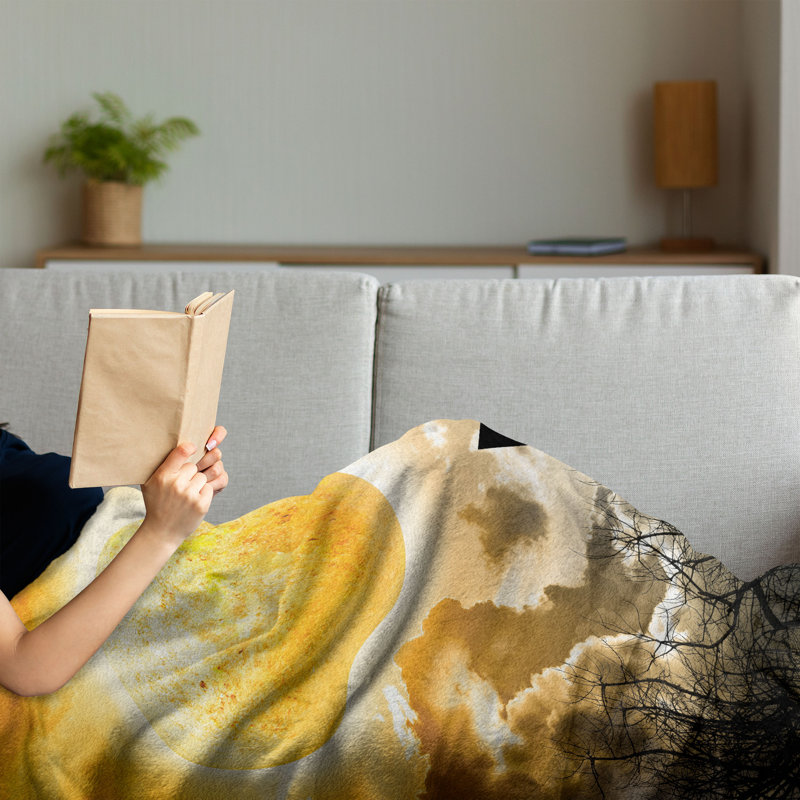 Hand Woven Throw Blanket, 50" x 60"
