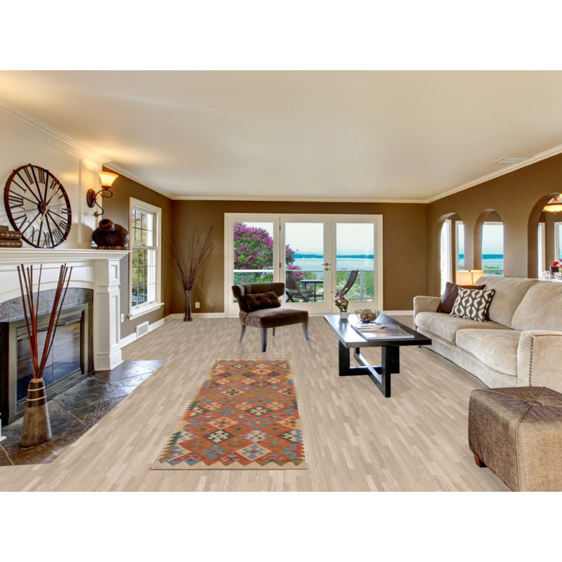 Reversible Wool Kilim Runner Rug 3x10