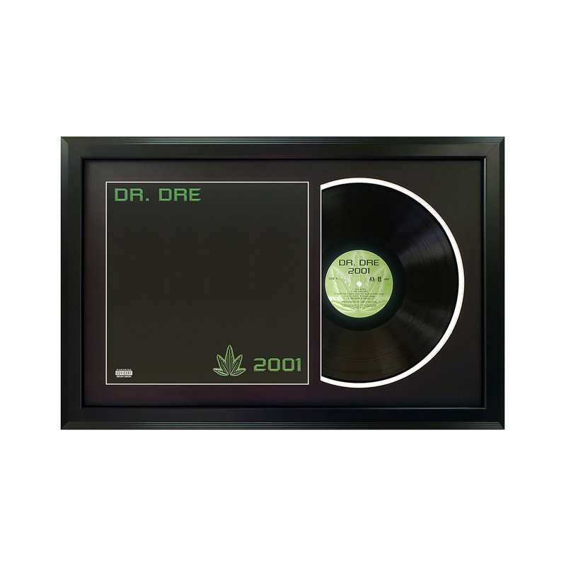 Dr. Dre «2001», disque encadré avec tapis, Noir