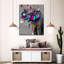 Éléphant abstrait sur toile-1779336526