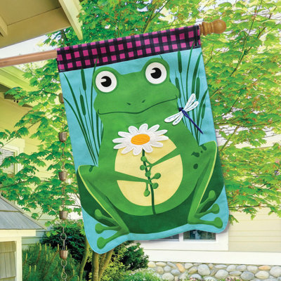 Drapeau de maison «Daisy Frog»