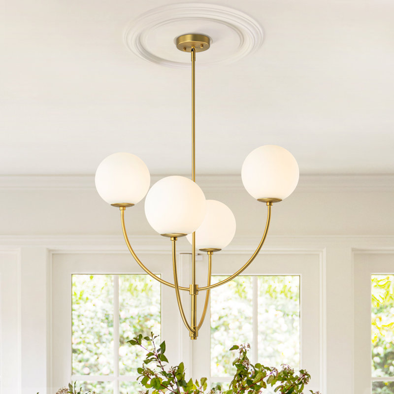 Lustre sphérique spoutnik 4 lumières 4 lumières